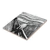 エドバード・ムンク – 悲鳴のリソグラフィ タイル (側面)