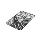 エドバード・ムンク – 悲鳴のリソグラフィ バスマット (アングル)