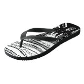 エドバード・ムンク – 悲鳴のリソグラフィ ビーチサンダル (アングル)