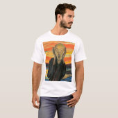 エドバード・ムンク、「悲鳴」 Tシャツ (正面フル)
