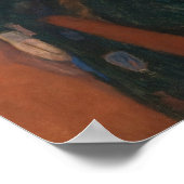 エドバード・ムンク – 病室での死 ポスター (角)