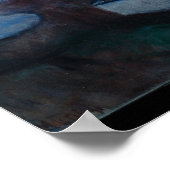 エドバード・ムンチの象徴主義の画家による星空の夜 ポスター (角)