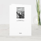 エドバード・ムンチ『スクリーム・リソグラフィ』 カード (裏面)