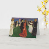 エドバード・ムンチ – 人生のダンス カード (黄色い花)