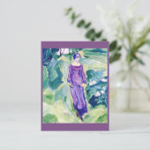 エドバード・ムンチ、歩く・イン・ザ・ガーデン ポストカード (スタンド正面)