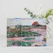 エドバード・ムンチ – 海岸。ルベック付近の風景 サンキューカード (スタンド正面)