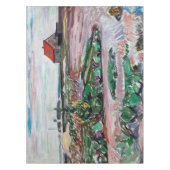 エドバード・ムンチ – 海岸。ルベック付近の風景 テーブルクロス (正面)