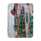 エドバード・ムンチ – 海岸。ルベック付近の風景 マグネット (縦)