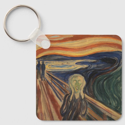 エドバ絵を描ード・ムンクの悲鳴(Skrik) 1910 キーホルダー (正面)