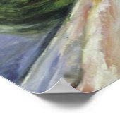 エドバ絵を描ード・ムンチの女の子が橋に(c 1902) ポスター (角)