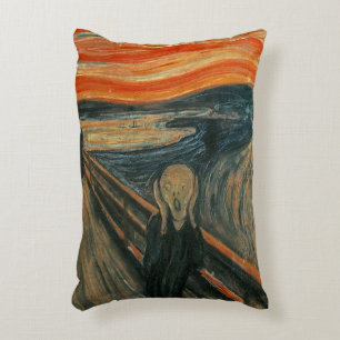 エドバ絵画ード・ムンクの悲鳴(Skrik) 1893 アクセントクッション