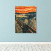 エドバ絵画ード・ムンクの悲鳴(Skrik) 1893 キャンバスプリント (インサイチュ (ウッドフロア))