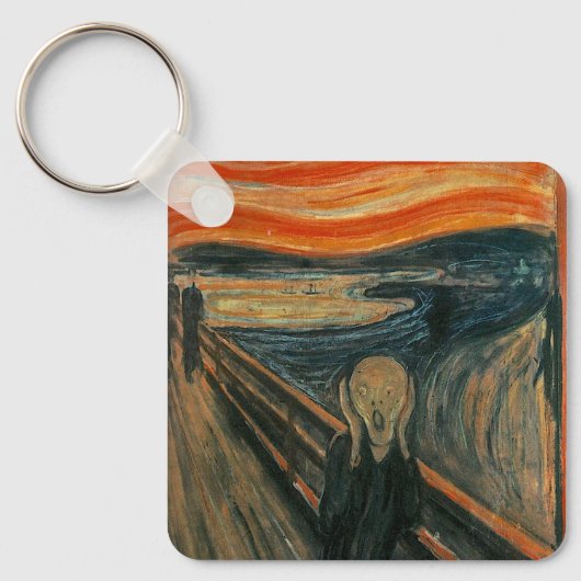 エドバ絵画ード・ムンクの悲鳴(Skrik) 1893 キーホルダー (正面)