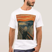エドバ絵画ード・ムンクの悲鳴(Skrik) 1893 Tシャツ (正面)
