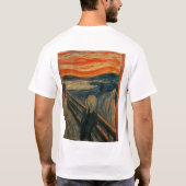 エドバ絵画ード・ムンクの悲鳴(Skrik) 1893 Tシャツ (裏面)