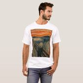 エドバ絵画ード・ムンクの悲鳴(Skrik) 1893 Tシャツ (正面フル)