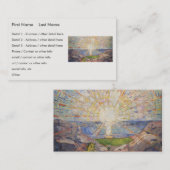 エドバ絵画ード・ムンチ・ムラルの日（ソレン） （1911年） 名刺 (正面/裏面)