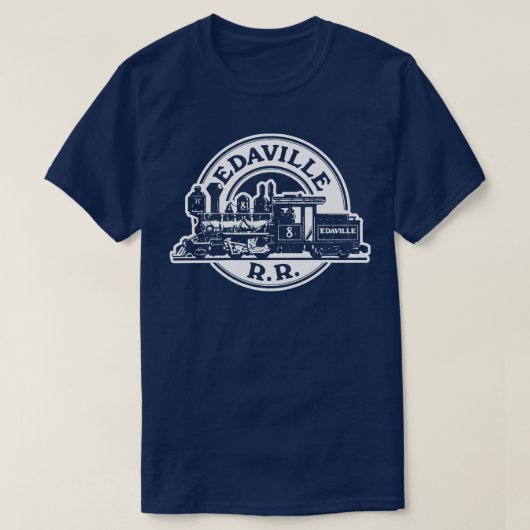 エドビル鉄道ダーク Tシャツ (デザイン正面)