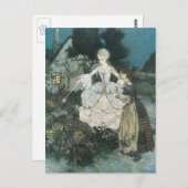 エドマンド・ダラックによるヴィンテージのシンデレラの魔法の後見人 ポストカード (正面/裏面)