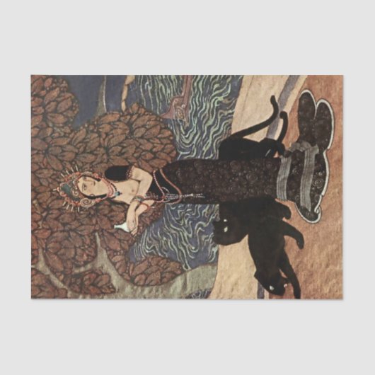 エドマンド·デュラックの「魔法の女を呼ぶ」 薄葉紙 (正面)