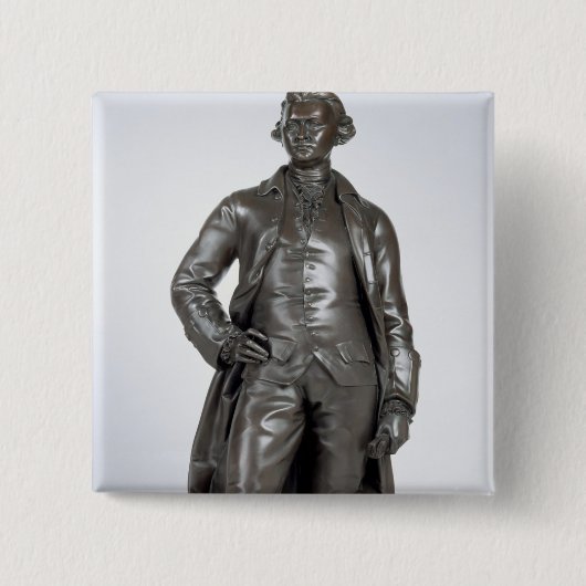 エドマンド・バーク(1729-97年) 1865年(青銅) 缶バッジ (正面)