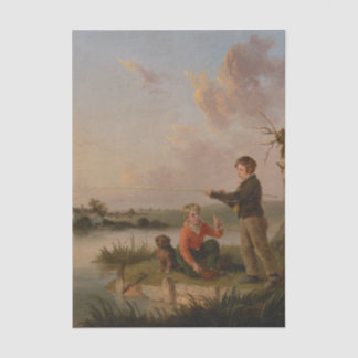 エドマンド・ブリストウ作「The Young Anglers」 薄葉紙