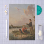 エドマンド・ブリストウ作「The Young Anglers」 薄葉紙 (クラフト)