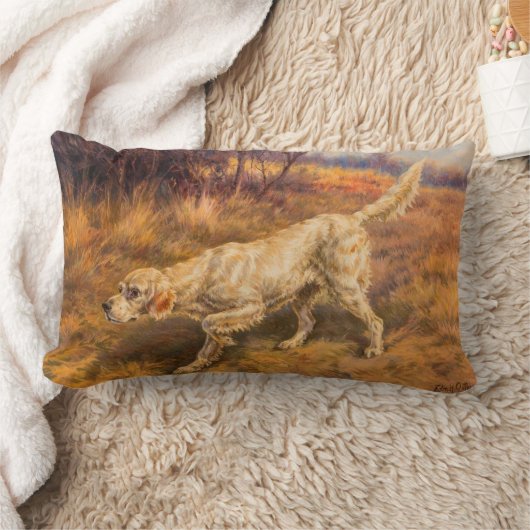 エドマンド・ヘンリー・オストハウスによるチャンピオン・カウント・ホワイトストーン ランバークッション (ブランケット)