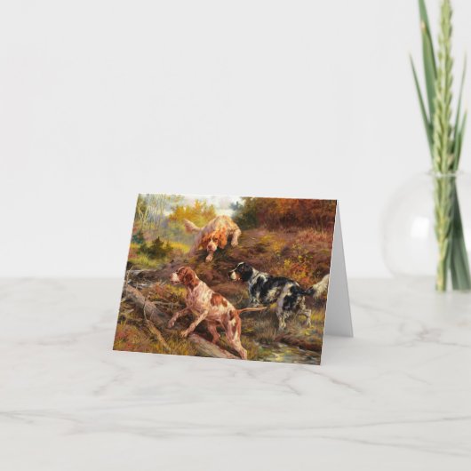 エドマンド・ヘンリー・オストハウス著『On the Scent』 サンキューカード (正面)