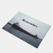 エドマンドFitzgerald五大湖を覚えて下さい ドアマット (アングル)