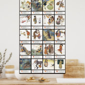 エドムンドゥラック文字 ポスター (キッチン)