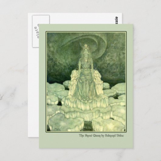 エドムンドダラックイラストレーションズザスノークイーン ポストカード (正面/裏面)