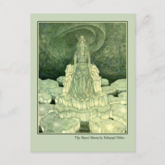 エドムンドダラックイラストレーションズザスノークイーン ポストカード (正面)