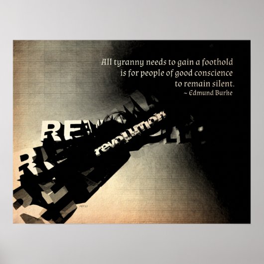 エドムンドバーク引用文 ポスター (正面)