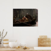 エドムンド・ブレア・レイトン – 危機の時に ポスター (キッチン)