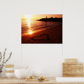 エドモンズ・ワシントン・ウォーターフロントでの夕日。 ポスター (キッチン)