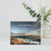 エドモントンの秋、風光明媚な写真 ポストカード (スタンド正面)