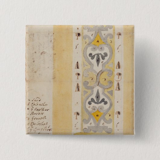 エドモントンの近くで結び目の庭、ブッシュの丘のために、設計して下さい 缶バッジ (正面)