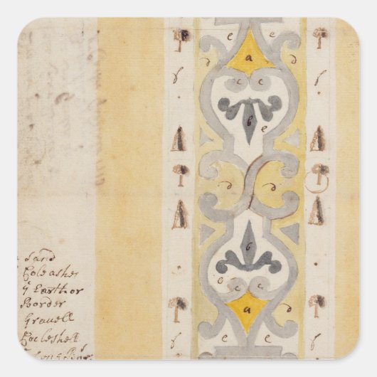 エドモントンの近くのブッシュヒル、ノットガーデンのためのデザイン スクエアシール (正面)