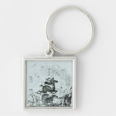 エドモントンを通したTurpinの飛行 キーホルダー (正面)