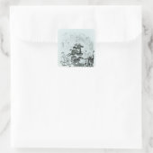 エドモントンを通したTurpinの飛行 スクエアシール (バッグ)