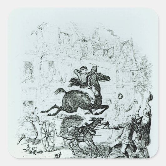 エドモントンを通したTurpinの飛行 スクエアシール (正面)