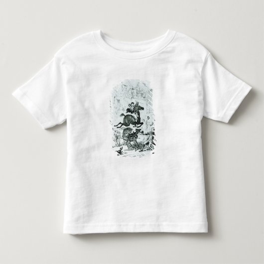 エドモントンを通したTurpinの飛行 トドラーTシャツ (正面)