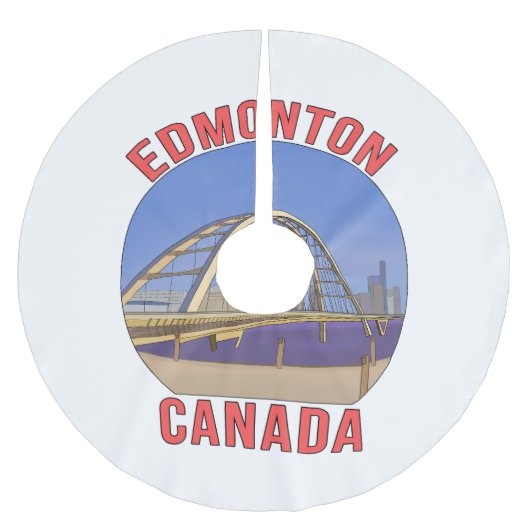 エドモントンアルバータカナダ ブラッシュドポリエステルツリースカート (正面)