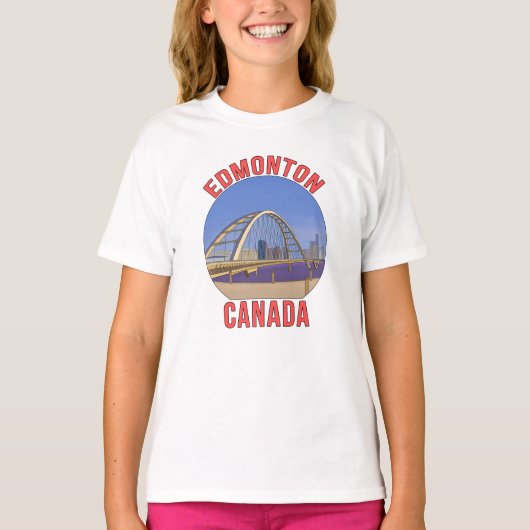 エドモントンアルバータカナダ Tシャツ (正面)