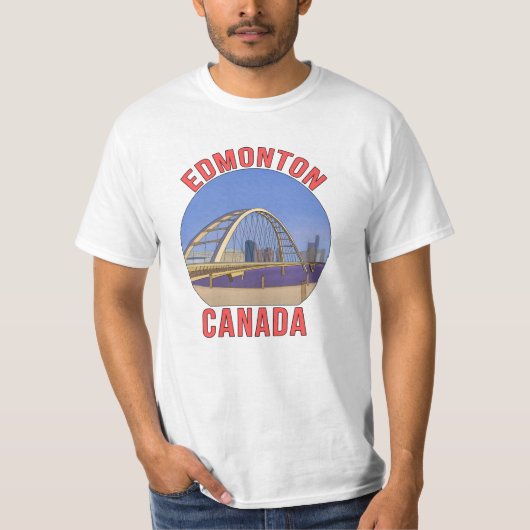エドモントンアルバータカナダ Tシャツ (正面)