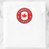 エドモントンカナダ 楕円形シール (バッグ)