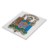 エドモントン国旗(アルバータ、カナダ) タイル (側面)