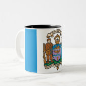 エドモントン国旗（アルバータ、カナダ） ツートーンマグカップ (正面左)