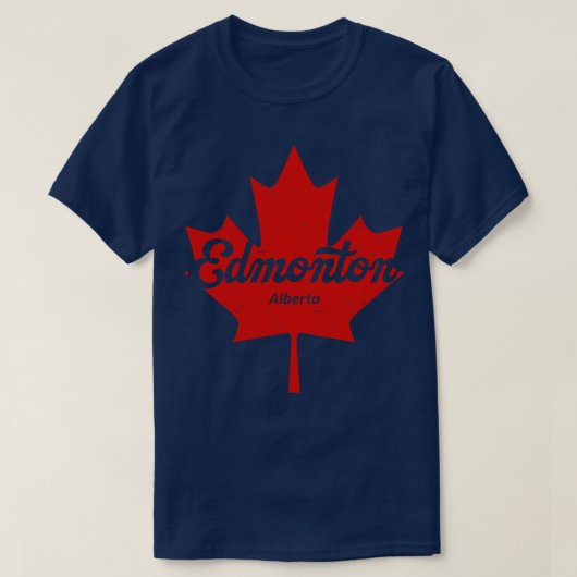 エドモントン アルバータ州 カナダ Tシャツ (デザイン正面)